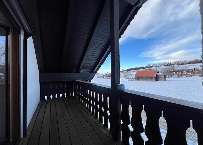 Apartmán Ღliboria I Aidling Panorama Stilvolles Ferienhaus Mit Bergblick Riegsee